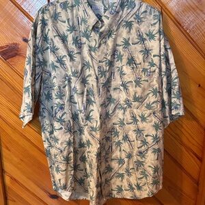 Bugle Boy Blue and Cream Casual Button Down Shirt